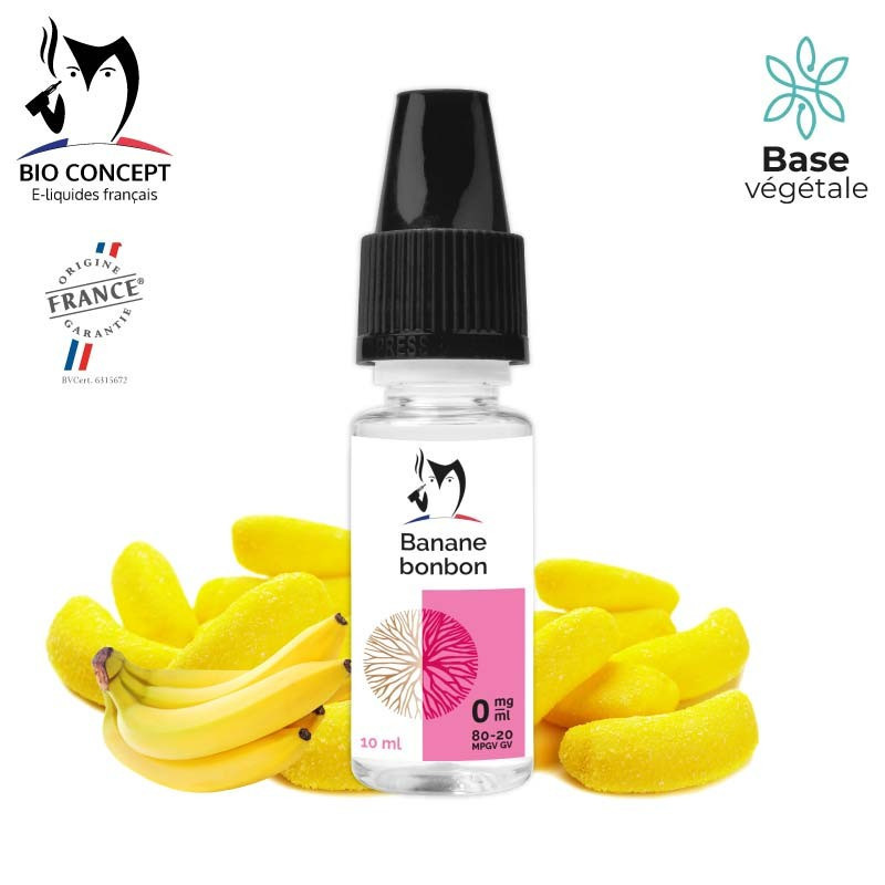 E-liquide Banane Bonbon Bioconcept