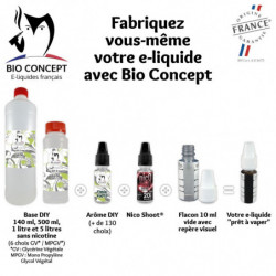 Lot de 5 flacons plastiques 10 ml avec compte gouttes