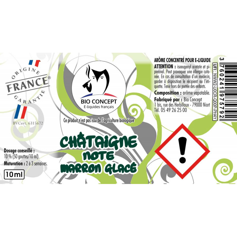 Châtaigne Note Marron Glacé Arôme DIY pour E-liquide
