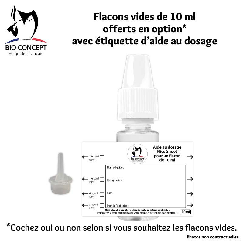 Pack DIY 6 mg/ml : 140 ml base DIY et 9 NicoShoot®