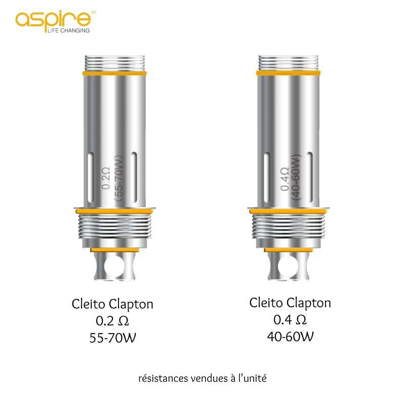 Résistances Cleito Clapton Sub Ohm | Aspire