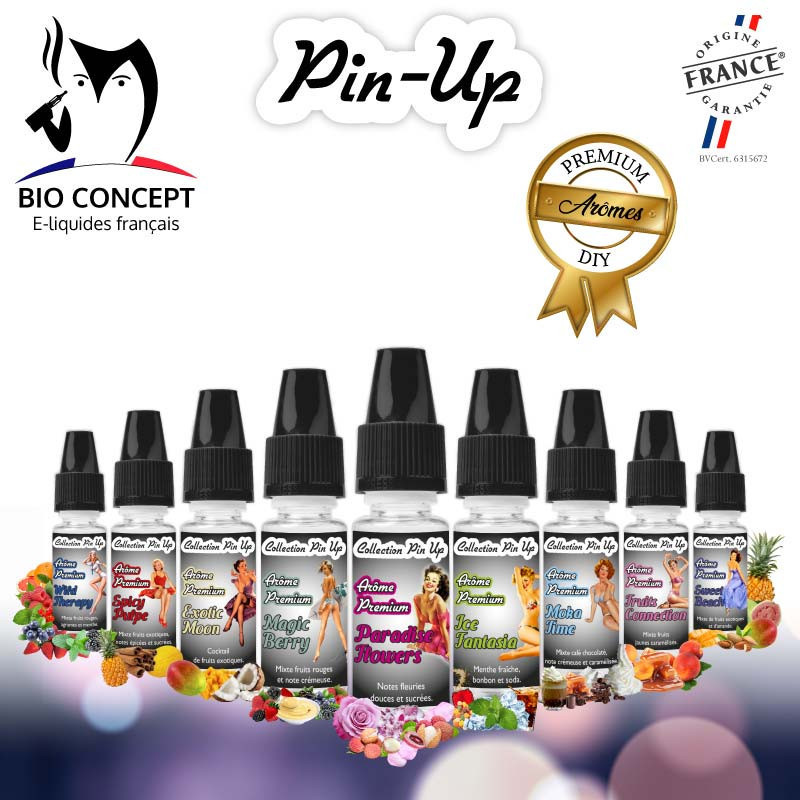 Pin-up - Gamme complète - Arôme DIY pour E-liquide Pin-up - Gamme complète - Arôme DIY pour E-liquide