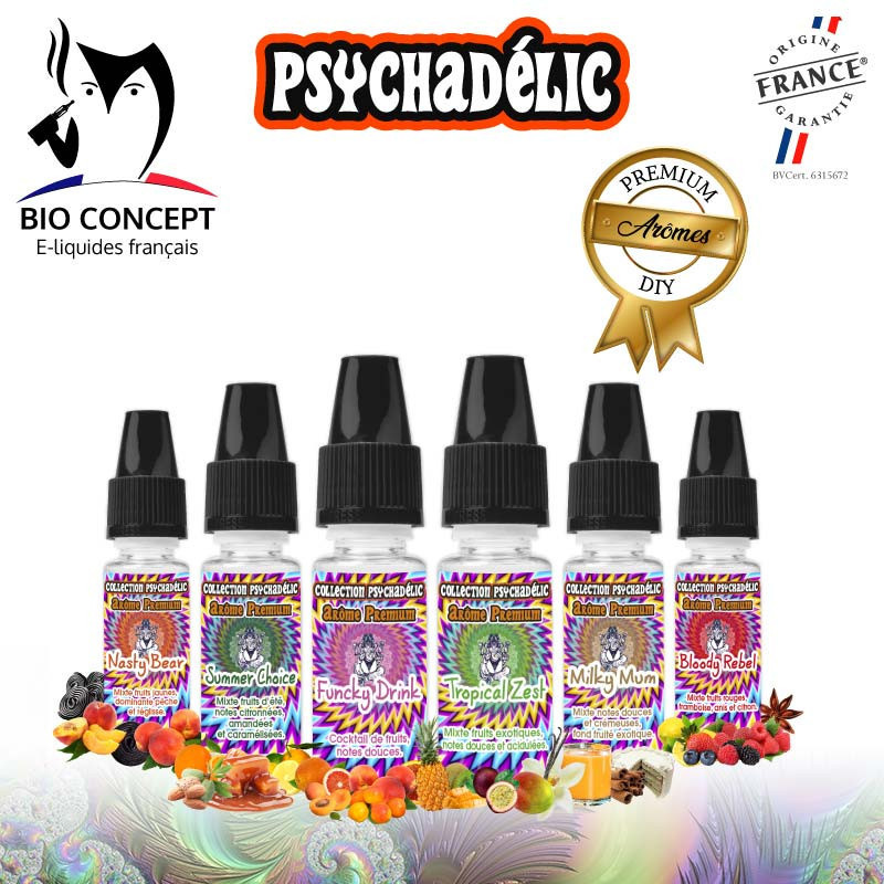 Psychadelic - Gamme Complète - Arôme DIY pour E-liquide Psychadelic - Gamme Complète - Arôme DIY pour E-liquide