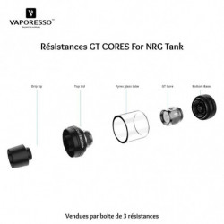 Résistances NRG GT Cores (Boîte de 3) | Vaporesso