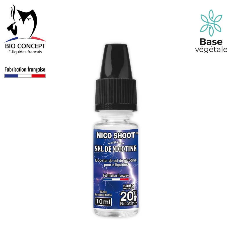 Booster Nico Shoot® au sel de nicotine fabriqué par Bioconcept