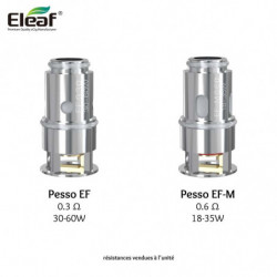 Résistances EF pour clearomiseur Pesso Eleaf