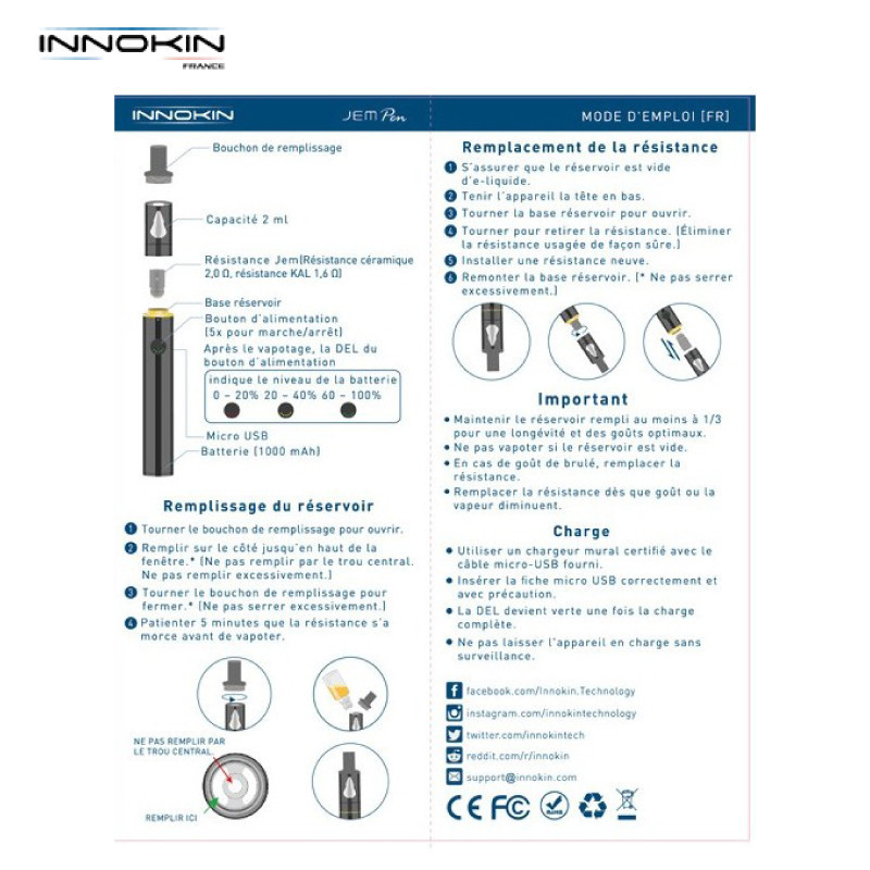 Kit Jem Pen | 1000 mAh | Innokin