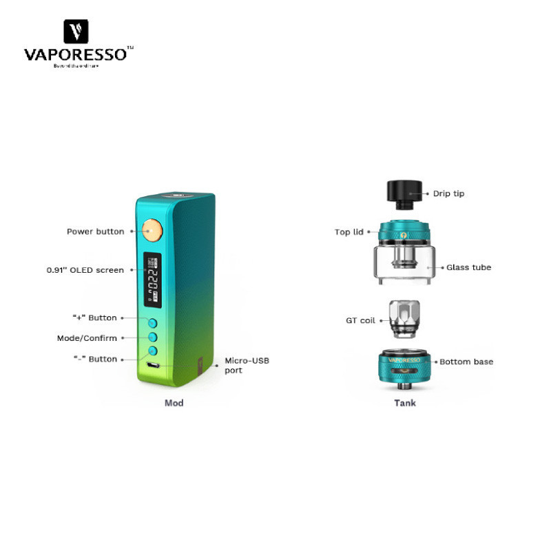 Kit Gen S | 220W | 8 ml | Vaporesso