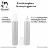 1 flacon gradué 50 ml avec compte gouttes