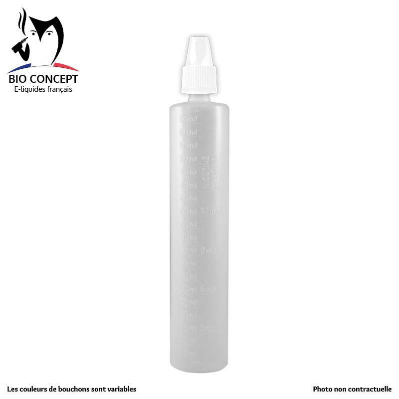 Flacon 100 ml gradué pour préparation DIY E-liquides