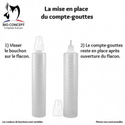 1 flacon gradué 100 ml avec compte gouttes