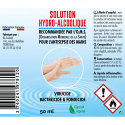 Solution Hydro-Alcoolique 10 ML