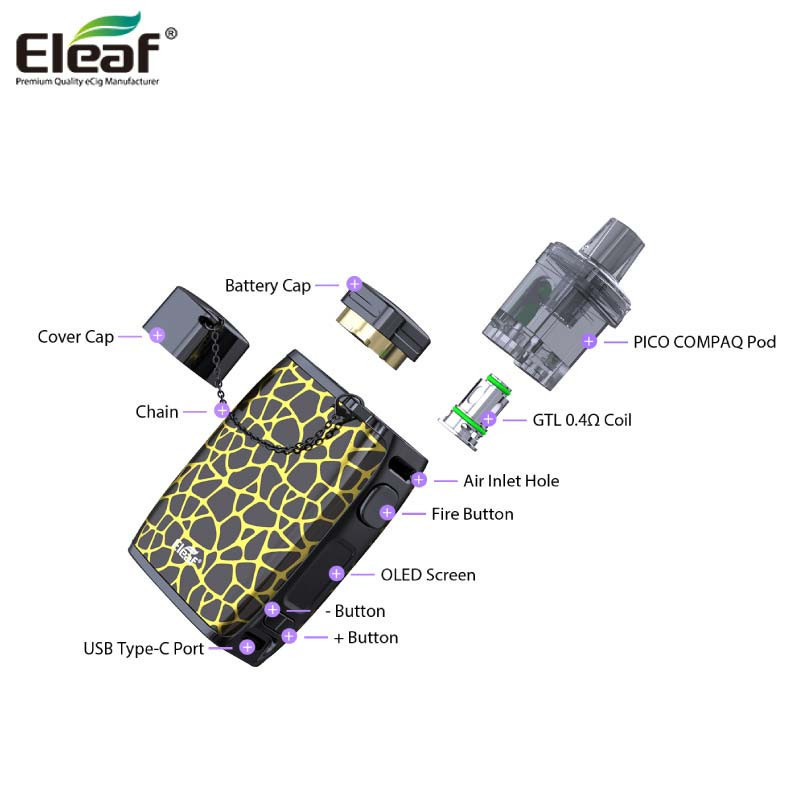 Kit pod Compaq | 60W | 3,8 ml | Eleaf