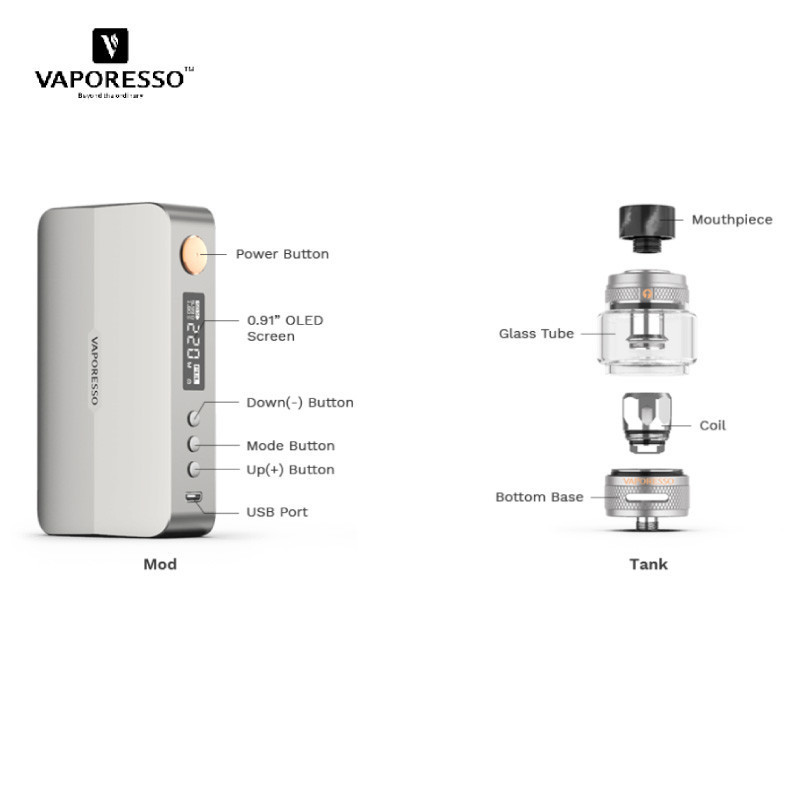 Kit Gen X | 220W | 8 ml | Vaporesso