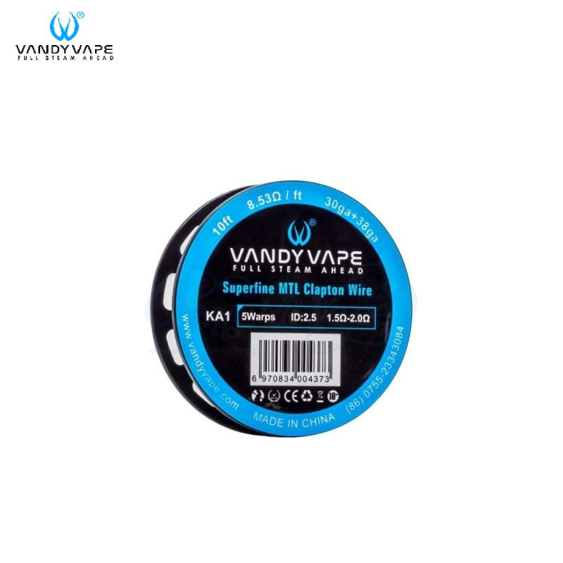 Fil résistif Superfine MTL Fused Clapton Wire KA1 | Vandy Vape Fil résistif Superfine MTL Fused Clapton Wire KA1 | Vandy Vape