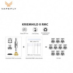 Clearomiseur Kriemhild II W version | 4 ml | Vapefly