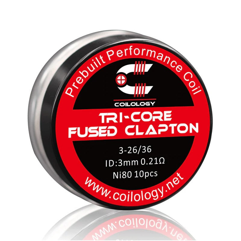 Coils Tri-Core Fused Clapton Ni80 (x10)| Coilology Coils Tri-Core Fused Clapton Ni80 (x10)| Coilology