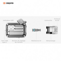 Kit Pod Riil X | 700 mAh | Aspire