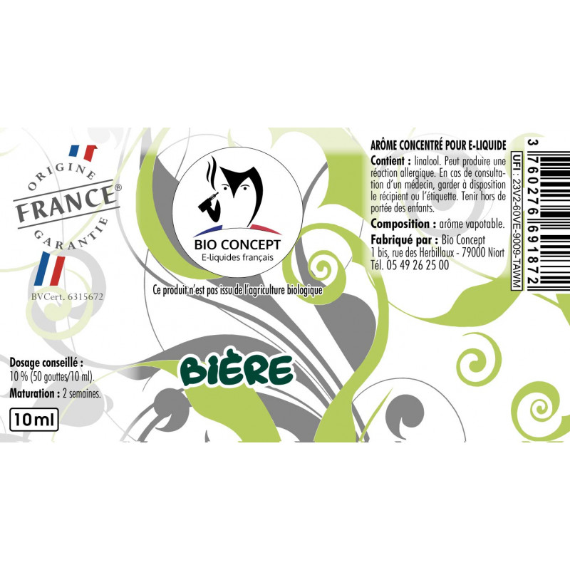 Bière Arôme DIY pour E-liquide