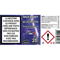booster nicotine Flacon de Nico Shoot au Sel de nicotine
