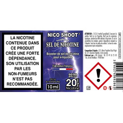 Pack DIY sel de nicotine 16 mg/ml : 140 ml base DIY et 114 NicoShoot® au sel de nicotine