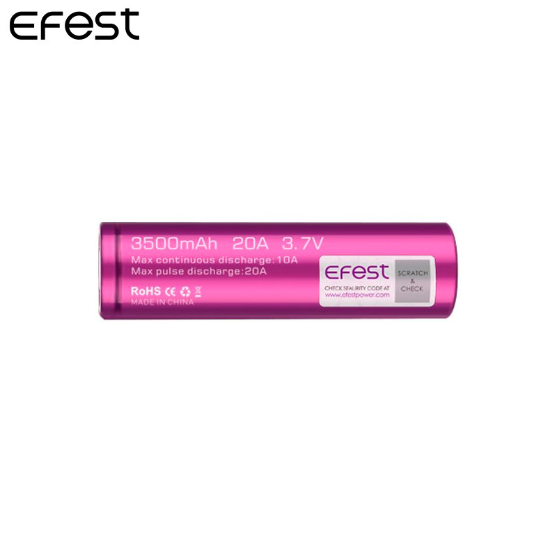 Batterie rechargeable EFEST 18650 - 3500mAh pour cigarette