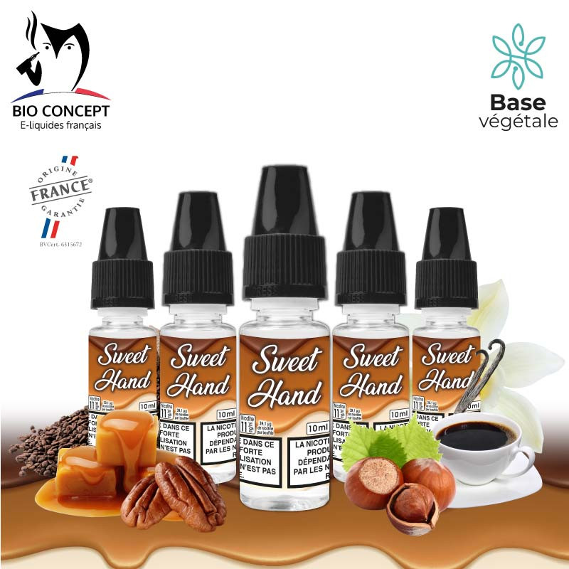 Lot de 5 e-liquides Sweet hand Bioconcept Lot de 5 e-liquides Sweet hand Bioconcept
