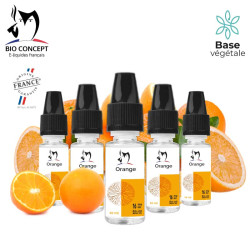 Lot de 5 e-liquides Orange en 16 mg/ml