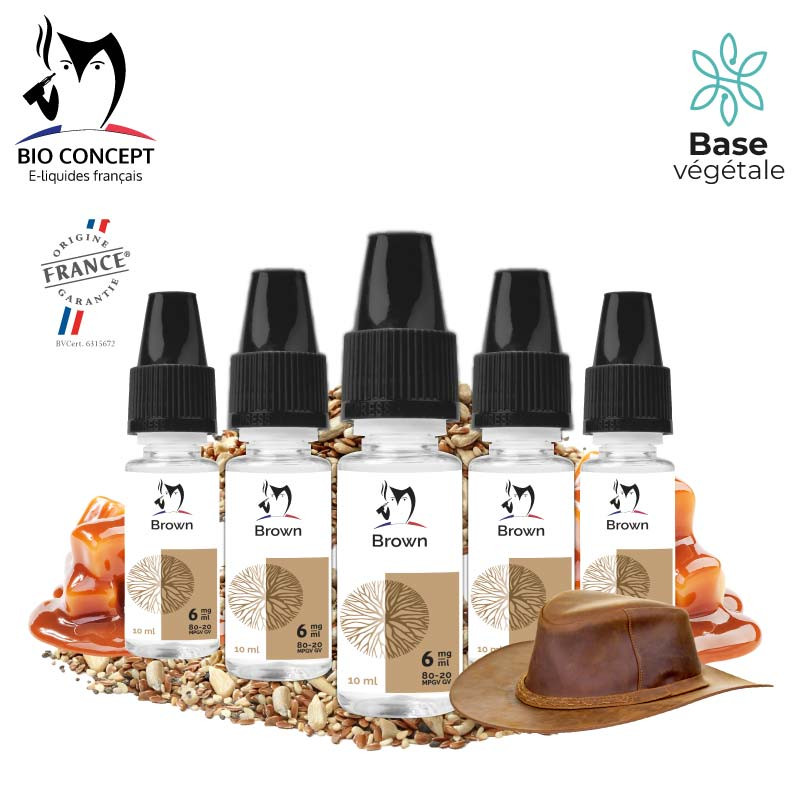 Lot de 5 e-liquides Classic Brown