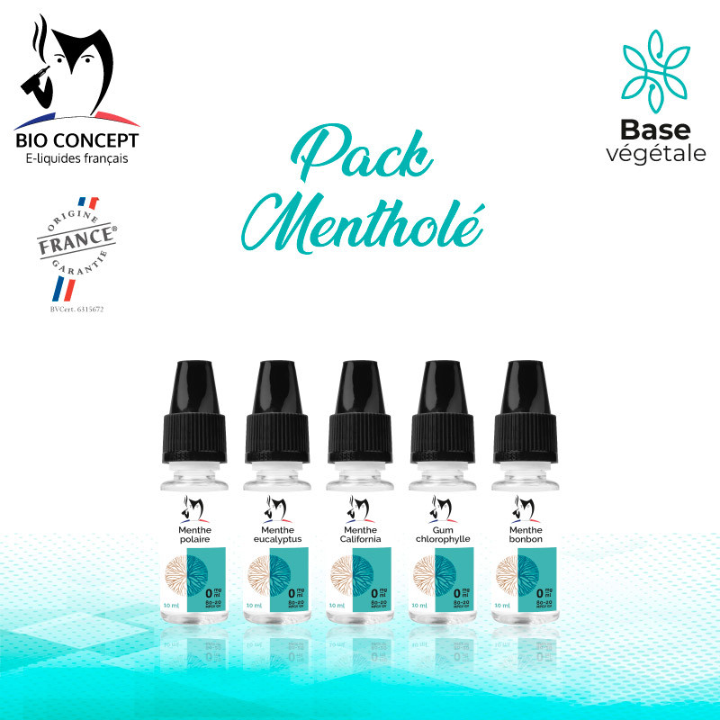 Pack e liquides mentholé Bioconcept