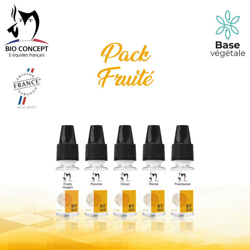 Pack eliquides Fruités Bioconcept