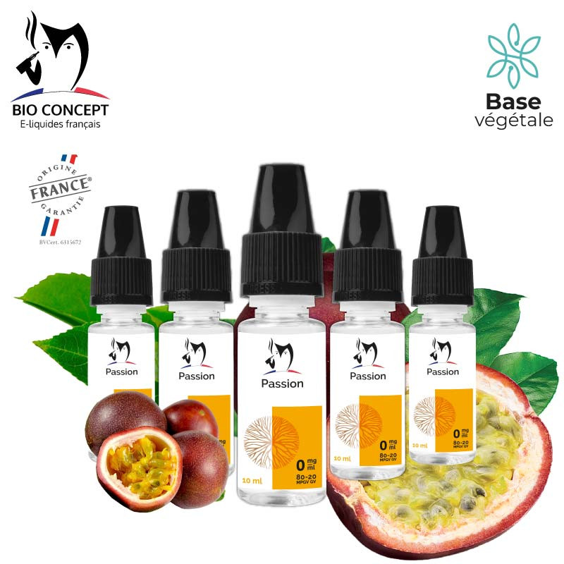 Lot de 5 e-liquides Passion