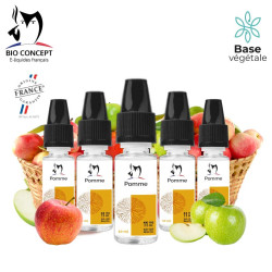 Lot de 5 e-liquides Pomme