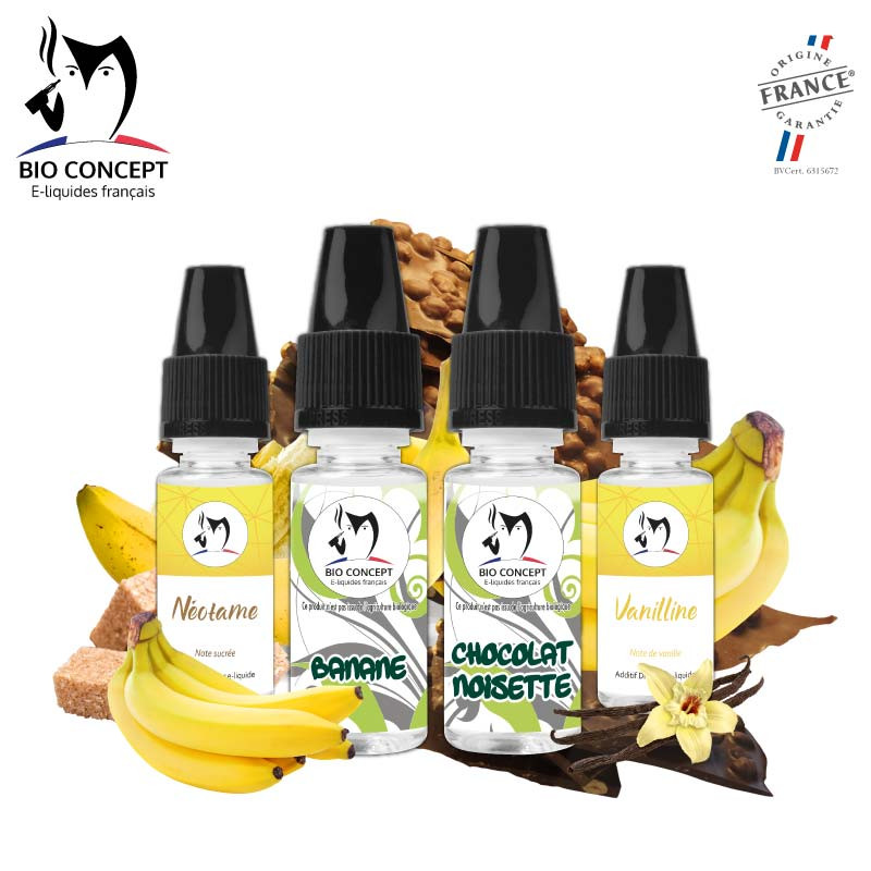 Recette e liquide DIY Choco Banana Bioconcept