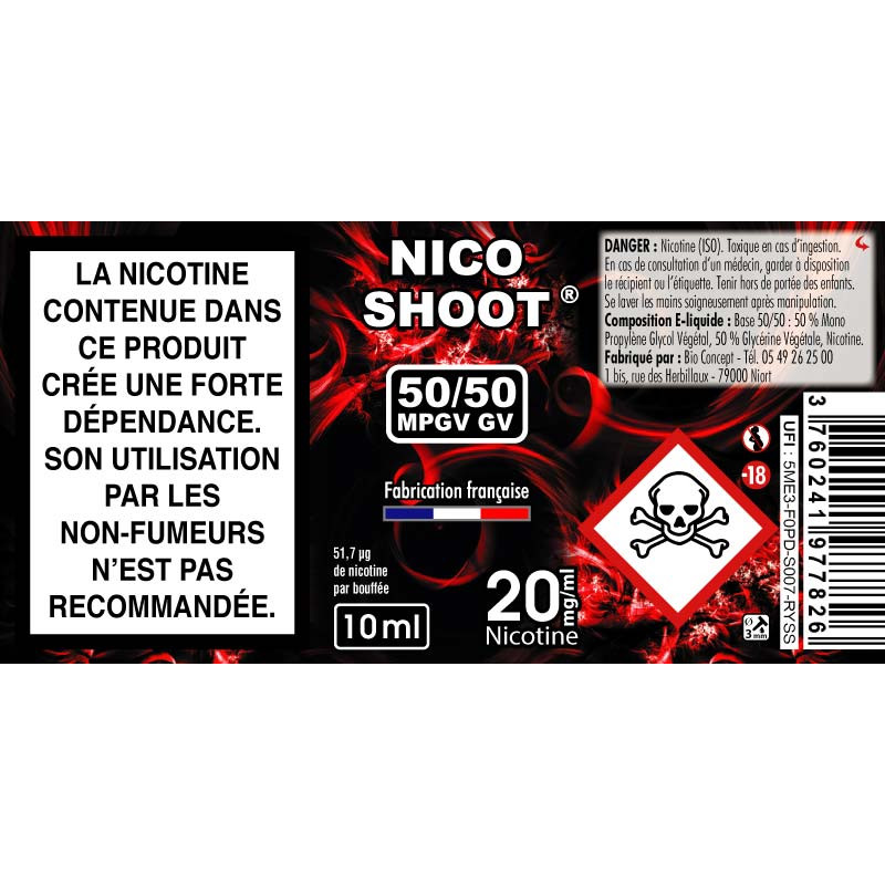 Flacon de Nico Shoot® à l'unité