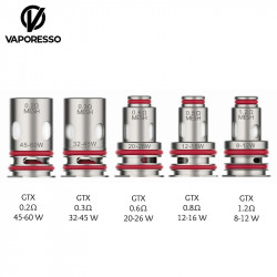 Résistances GTX Coil Triple Silicon Protection vaporesso