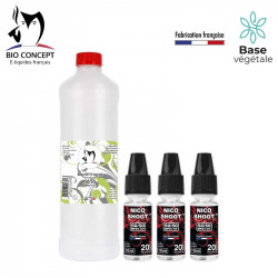 Pack DIY 10 mg/ml :  1L base DIY et 126 NicoShoot®
