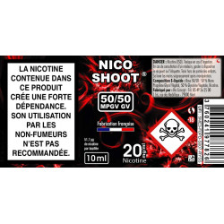 Pack DIY 10 mg/ml :  1L base DIY et 126 NicoShoot®