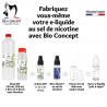 Pack DIY sel de nicotine 10 mg/ml :  1 base DIY 1L et 126 NicoShoot® au sel de nicotine