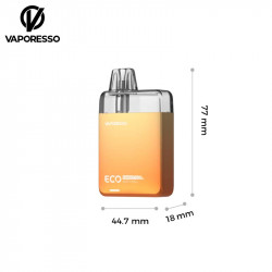 Dimensions Kit Pod Eco Nano Plastic version Vaporesso