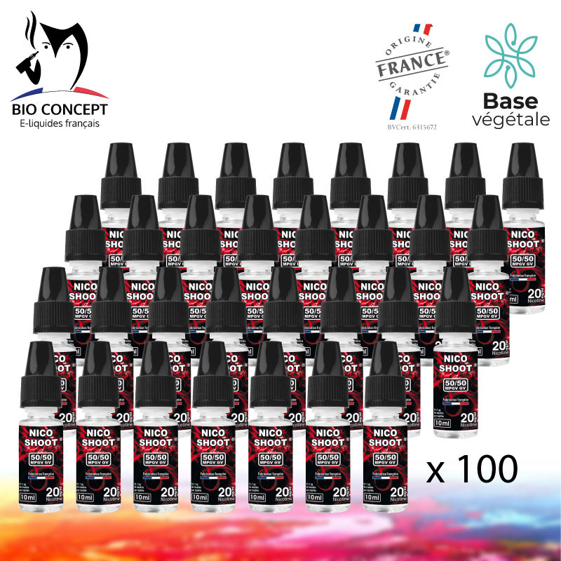 booster de nicotine Lot de 100 Nico Shoot booster de nicotine Lot de 100 Nico Shoot