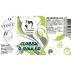 Classic à Rouler Arôme DIY pour E-liquide