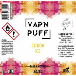 Citron ice - Vap'n puff - 50ml