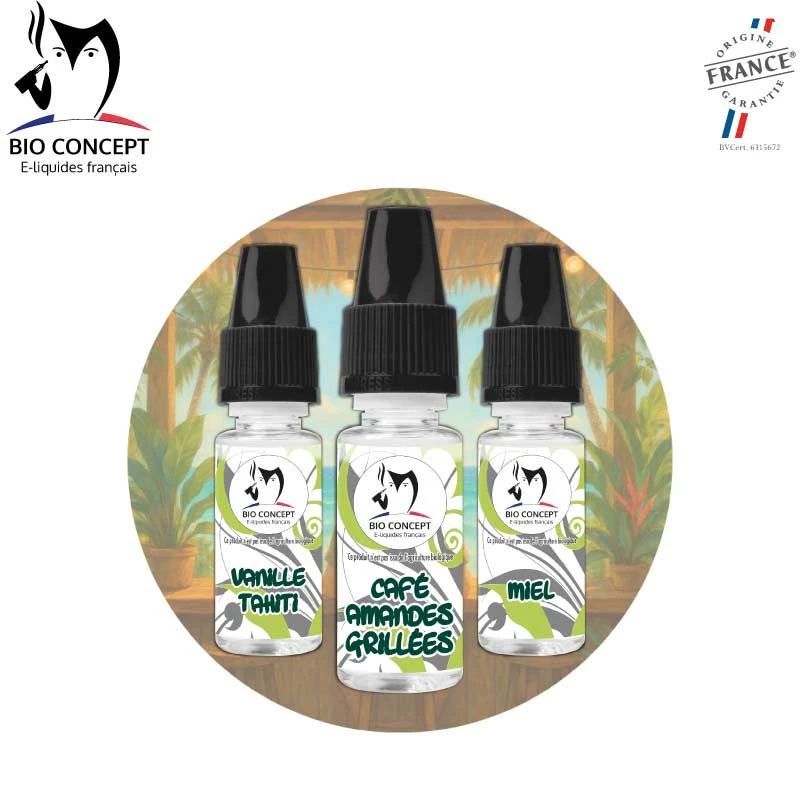 Recette e liquide DIY Café des îles
