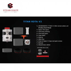 Coffret Atomiseur Titan V2 RDTA Steam Crave