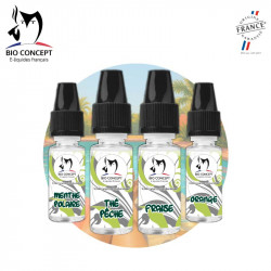 Recette e liquide Thé pêche fraise orange