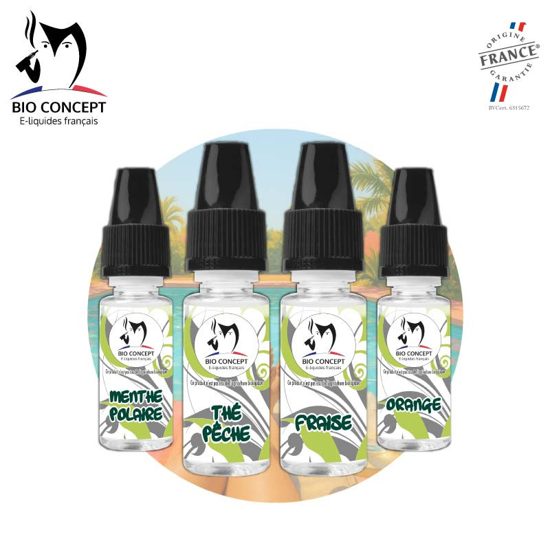 Recette e liquide Thé pêche fraise orange