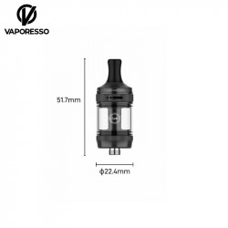 Dimensions Clearomiseur XTank T Vaporesso