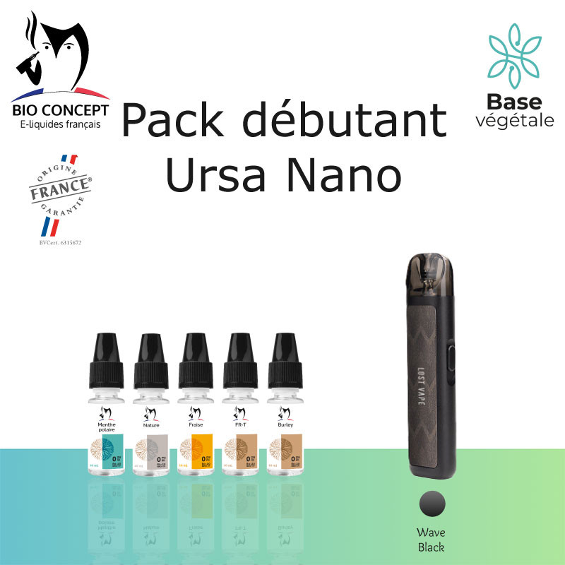 Pack débutant Ursa Nano Lost Vape Pack débutant Ursa Nano Lost Vape