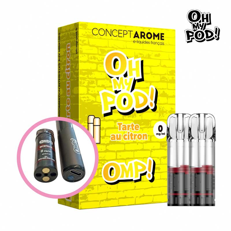 Cartouche Tarte au citron Oh My Pod! Concept Arôme